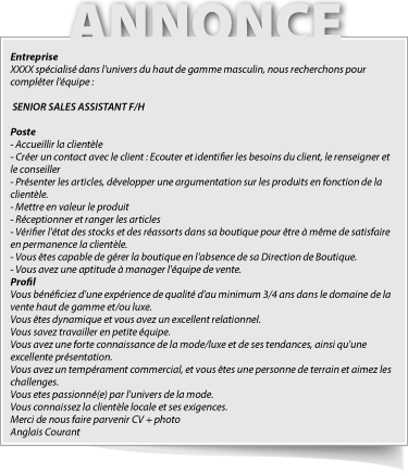 Lettre motivation + CV + liste d'aptitude 